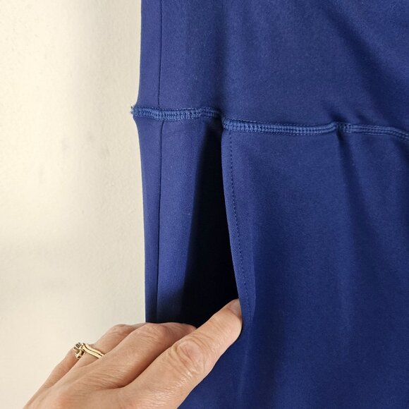 DaYoung Womens High Waist Stretch Flare Pants Size XXL Navy Blue Comfortable - Picture 8 of 11